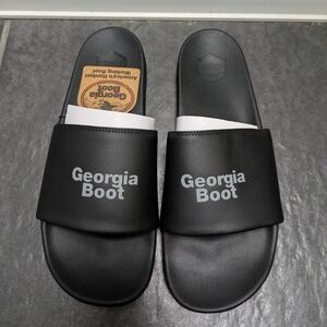 Georgia Boot Men's Black Slide Sandals